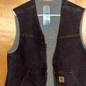 Brown carhart vest